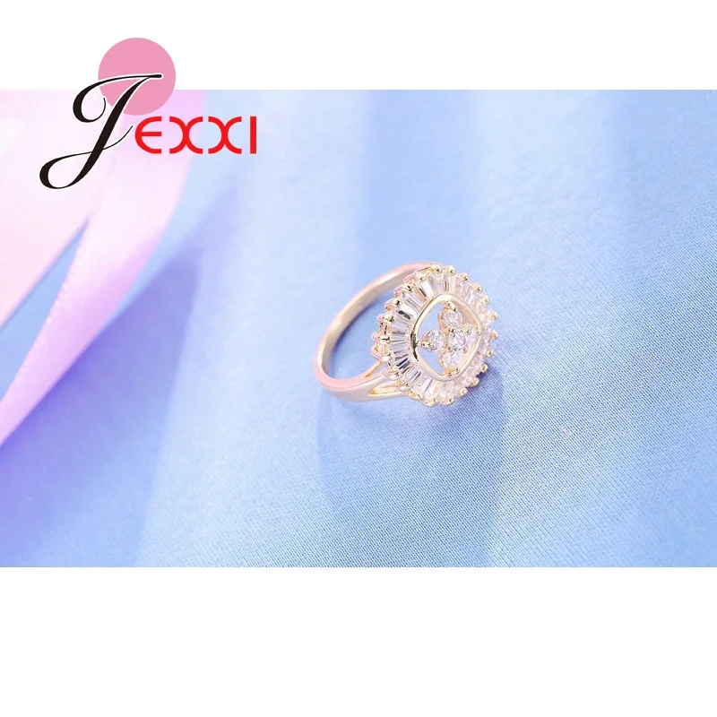 Женское кольцо унисекс с микро кубическим цирконием желтое/Золотое для