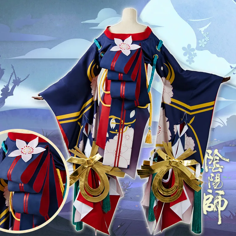 Косплей костюм Cos Onmyoji Inyodo красивая кожа Сакура путь Инь и Ян кимоно | Тематическая