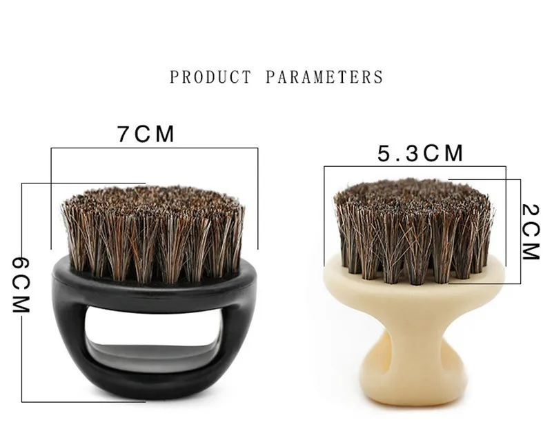 Новый ABS Ручка кольцо борода щетка для бритья Кабан щетина усы гребень набор