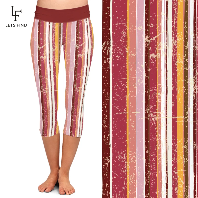Леггинсы-капри LETSFIND женские с завышенной талией модные повседневные эластичные