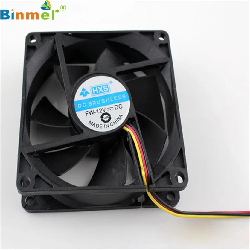 Binmer Заводская цена 8 см x 2 5 Новый 3Pin 12 в процессор для ПК тихий 8025 охлаждающий