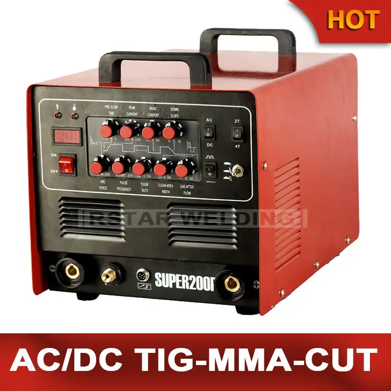 Плазменный резак RSTAR SUPER200P PULSE AC/DC TIG200AMP ARC200AMP 50AMP сварочный аппарат|plasma cutter machine|plasma