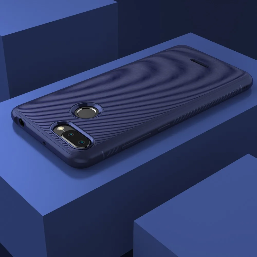 Lenuo Xiaomi Redmi 6 5 45 дюймов Le- II противоударный ТПУ Мягкий углеродного волокна матовый
