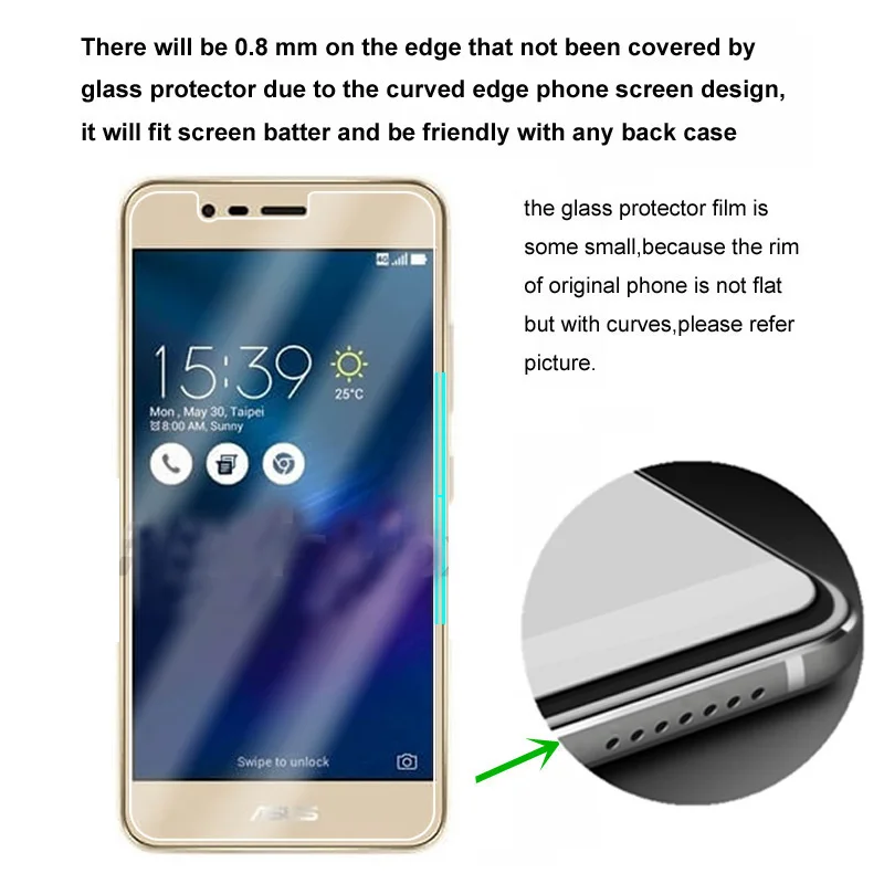 Закаленное стекло TOLIFEEL 2 шт. для Asus ZenFone 3 Max ZC520TL защитная пленка 9 H Zenfone | Мобильные