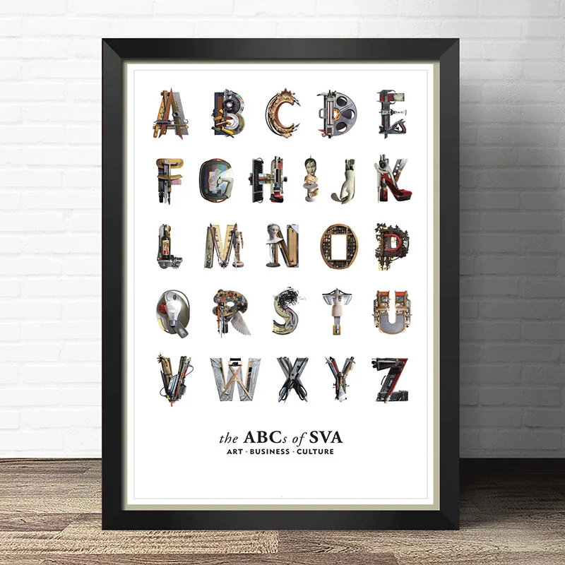COSY MOMENT ABC Английский Арабский алфавит образовательный печатный плакат с
