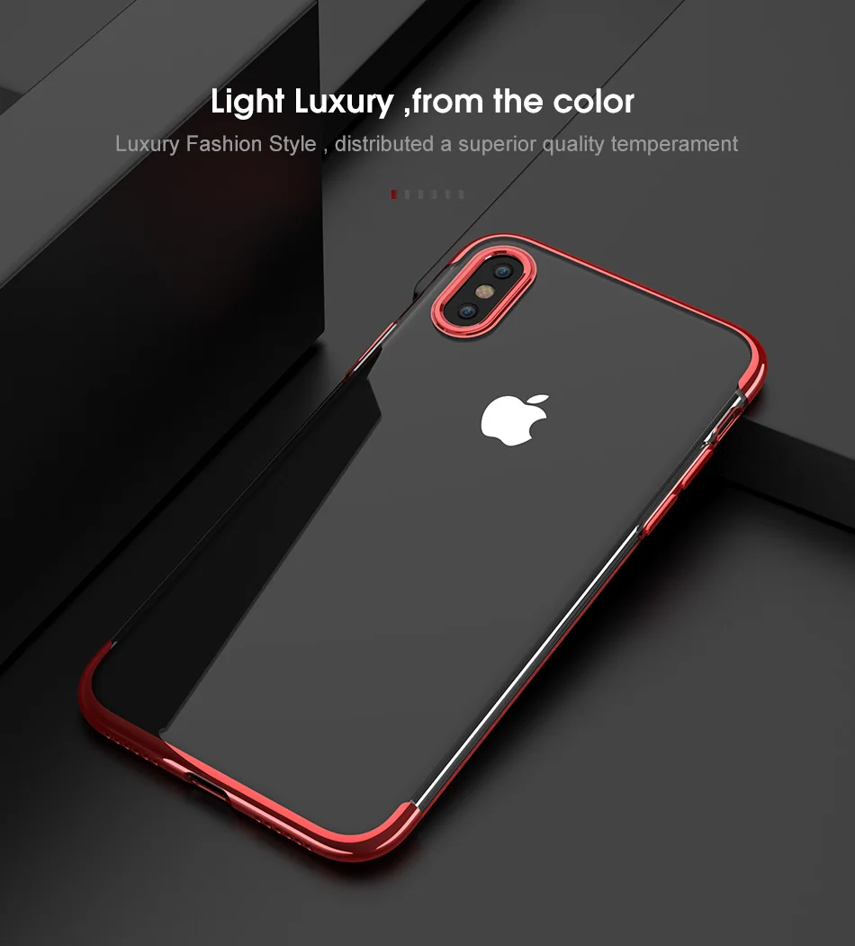 FLOVEME ультра тонкий чехол для телефона для iPhone 6 6 S 7 8 Plus X прозрачный мягкий силиконовый чехол для мобильного телефона для iPhone 8 7 6 6 S Plus X
