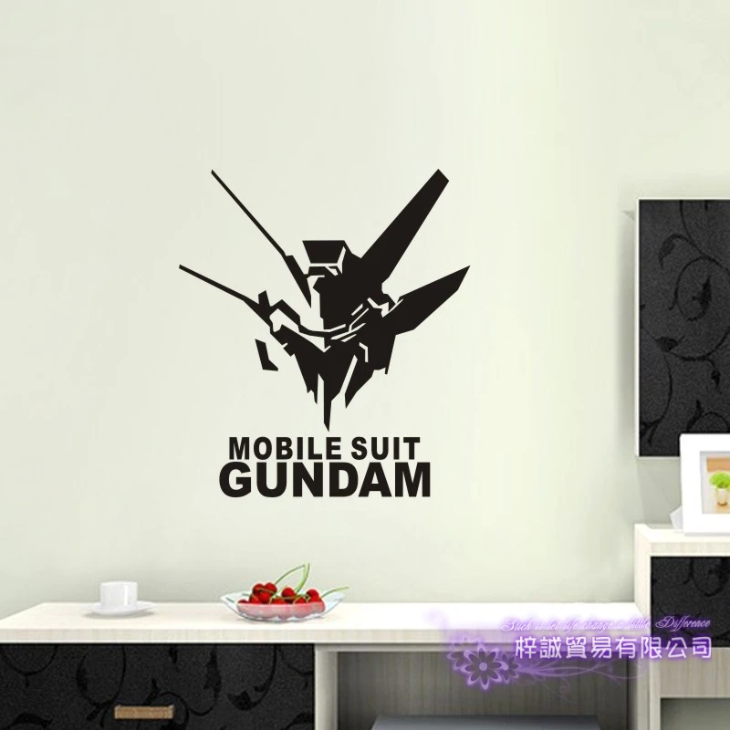 Виниловые наклейки на стену для мобильного костюма GUNDAM декоративные дома