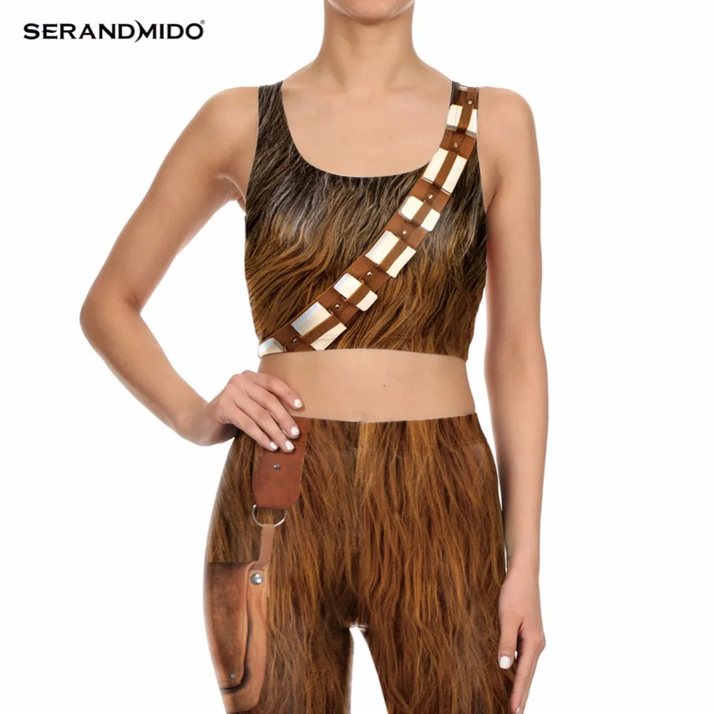 Serandmido марка лето женщины растениеводство топы sexy star wars танк топ Плюс Размер 3D
