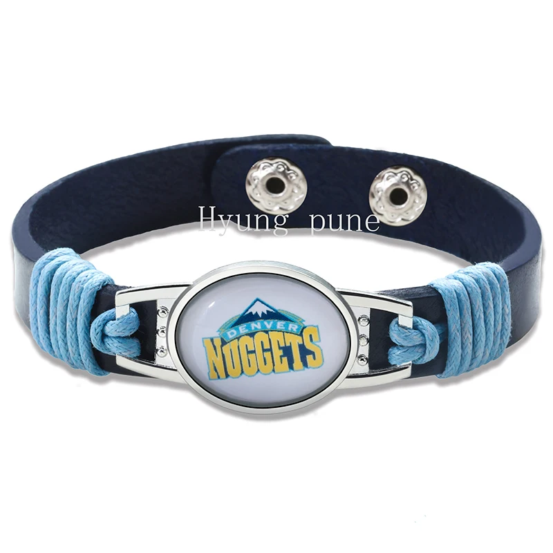 Денвер Баскетбол натуральная кожа Регулируемая фотосессия 12 мм темно-синяя