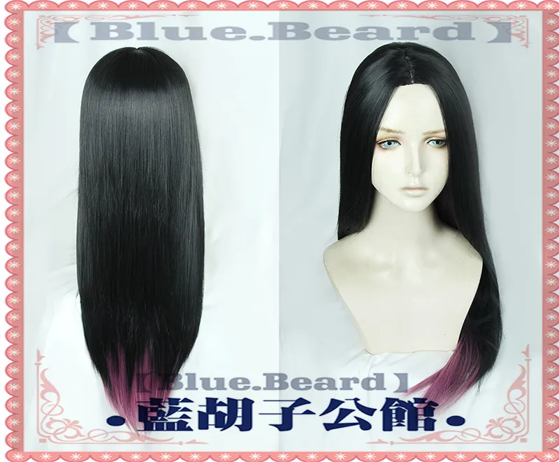 

The Dragon Prince Claudia Wig Cosplay Props 75cm Long Straight Black Ombre Purple Synthetic Hair Cosplay Costume Wigs + Wig Cap