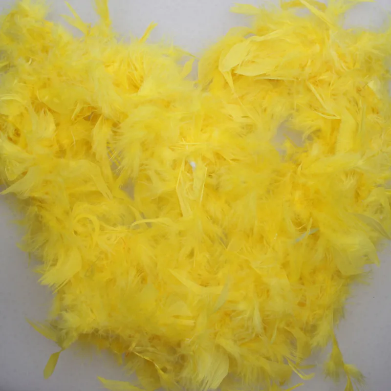 yellow 1 шт. 37 г 2 ярдов/длина турецкие перья питона, использование: свадебные, вечерние, украшение дома, шарф, все виды цветов на выбор - Цвет: yellow