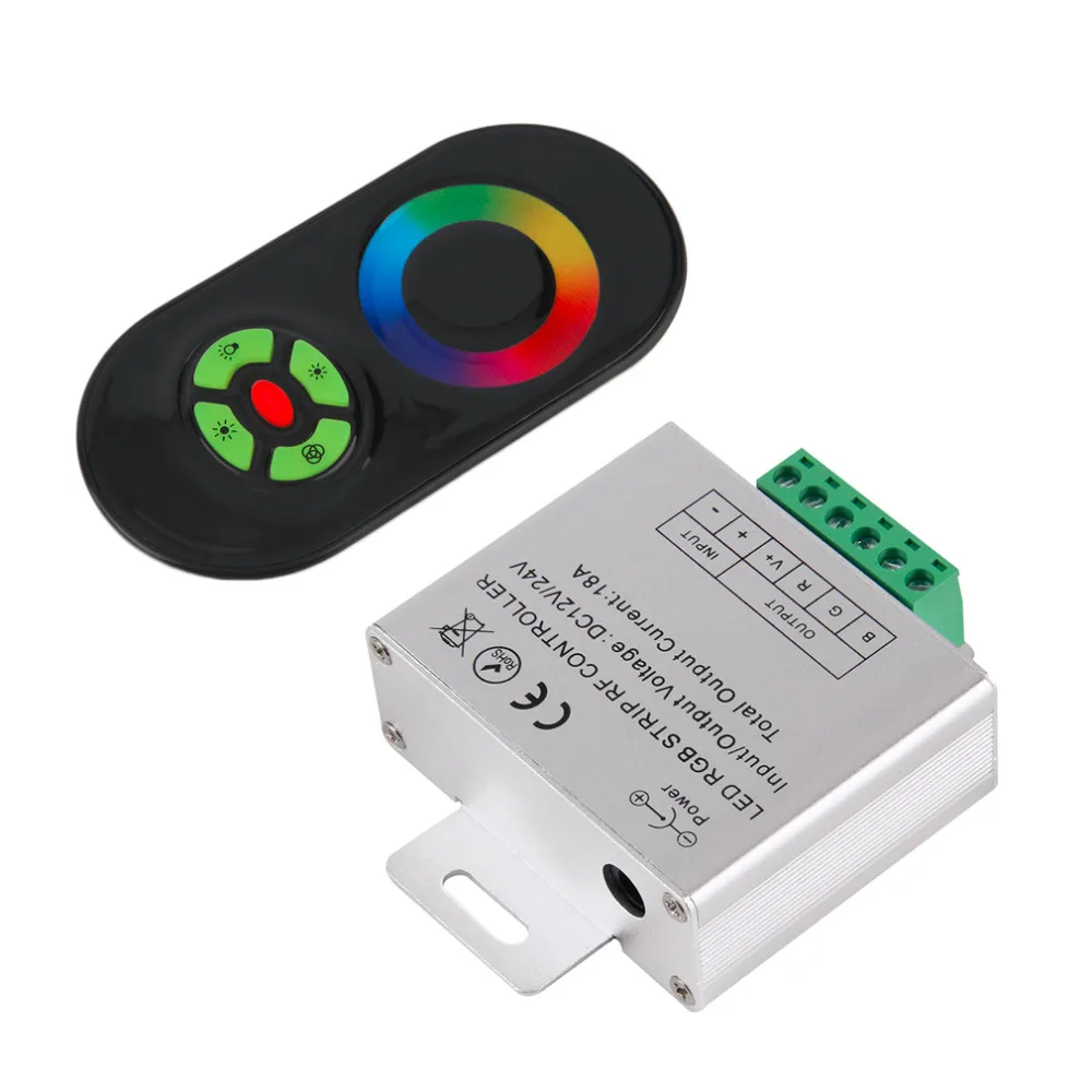 RF Touch Panel Wireless Remote Controller For RGB Led Strip Light DC 12V/24V | Лампы и освещение