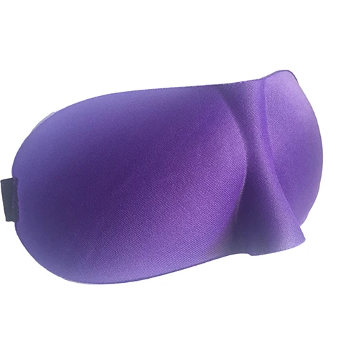 Purple Aptoco 3D ультра-мягкая "дышащая" ткань маска для век для сна переносная маска для отдыха в путешествии для сна покрытие для глаз затенение - Цвет: Purple