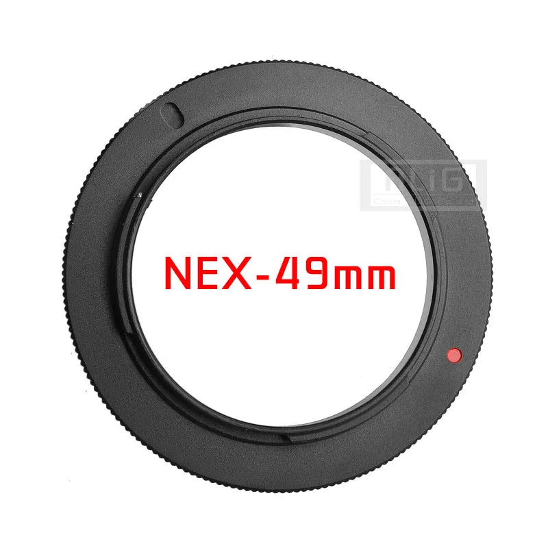 Металлический 49 мм 52 55 58 72 77 макрообъектив камеры Обратный адаптер для Sony E mount A6000