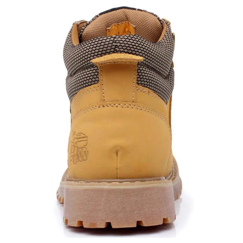 Tangnest/мужские зимние ботильоны Повседневная Безопасная рабочая обувь на шнуровке