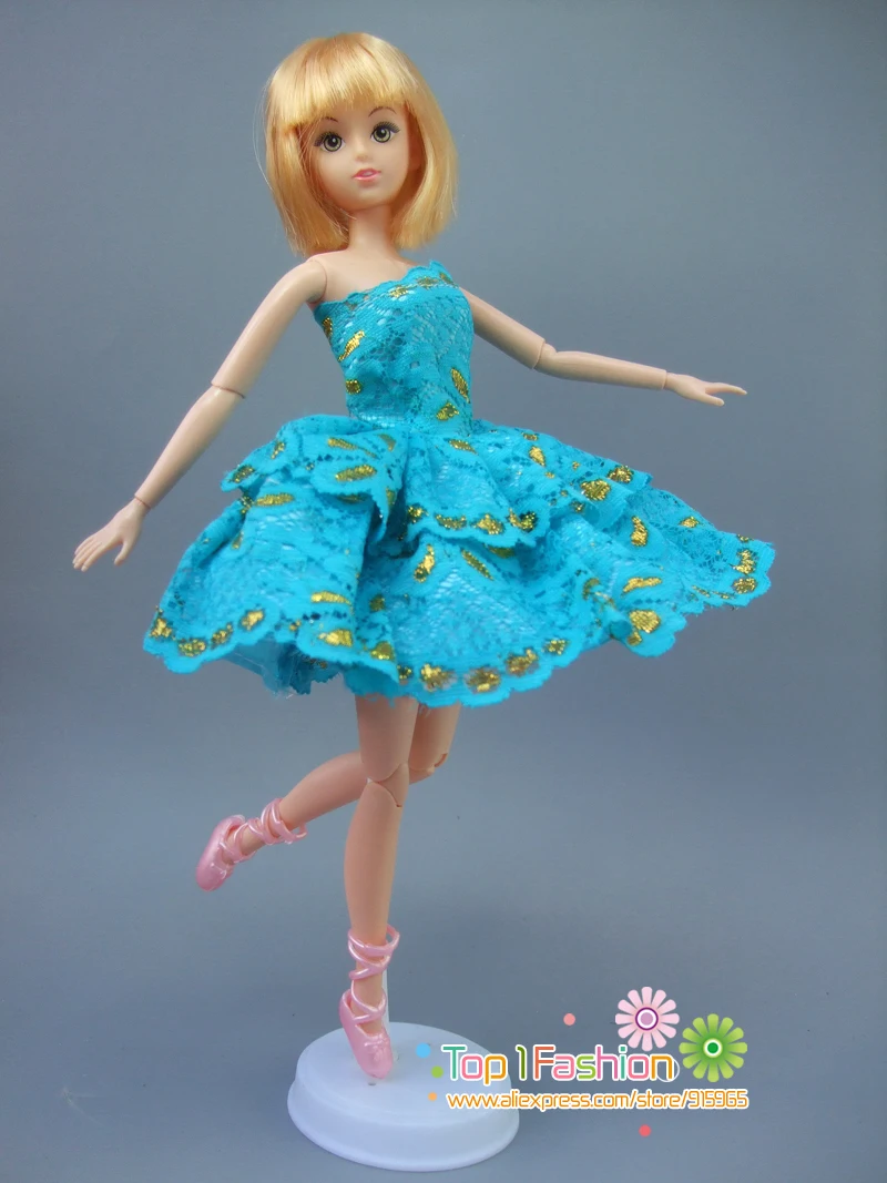 1 шт. бесплатная доставка качественное Короткое мини платье для шарниров кукла