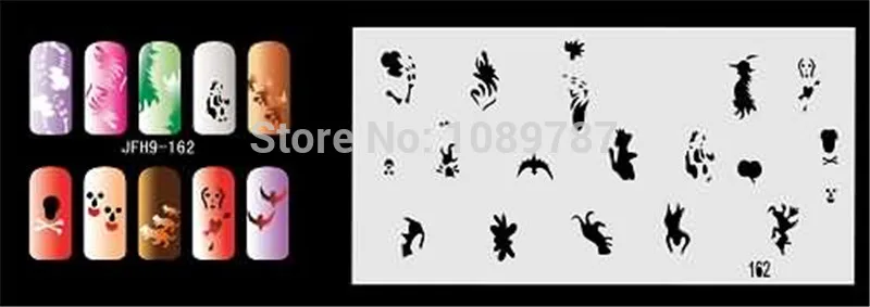 ABEST многоразовый фототрафарет 300 дизайнов 20 листов шаблона набор 9|nail art stencils|airbrush