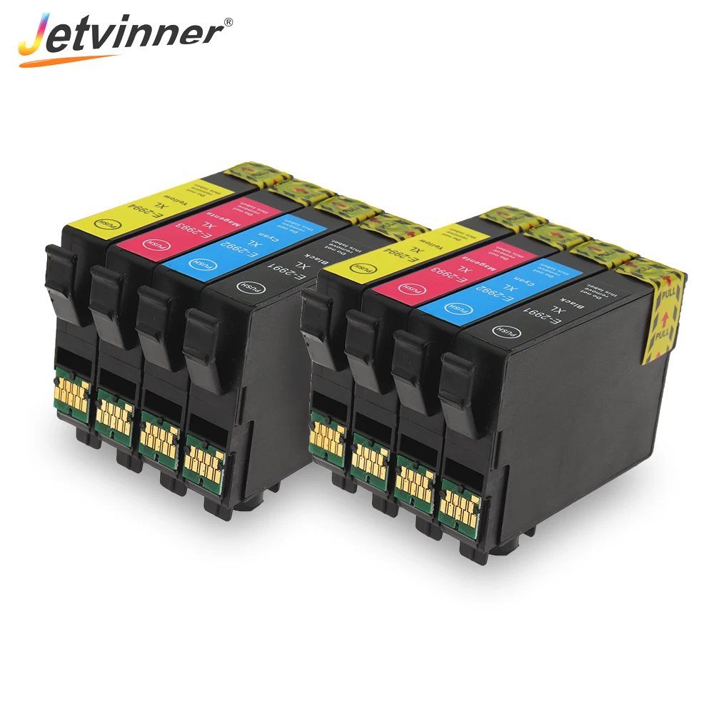 Картридж чернильный Jetvinner T2991 29 29xl с чернилами совместимый 4 цветами для принтеров