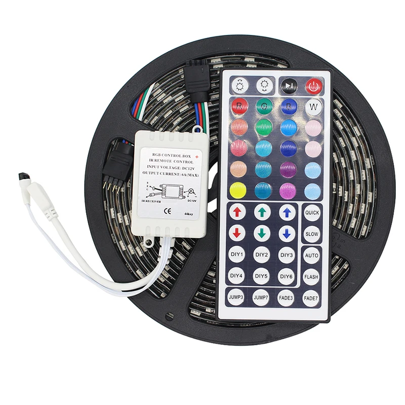 Водонепроницаемая гибкая светодиодная ленсветильник 60 светодиодов/м 5 м/лот +