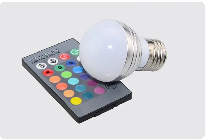Функция памяти с регулируемой яркостью RGB Беспроводная Светодиодная лампа E14 E27 5