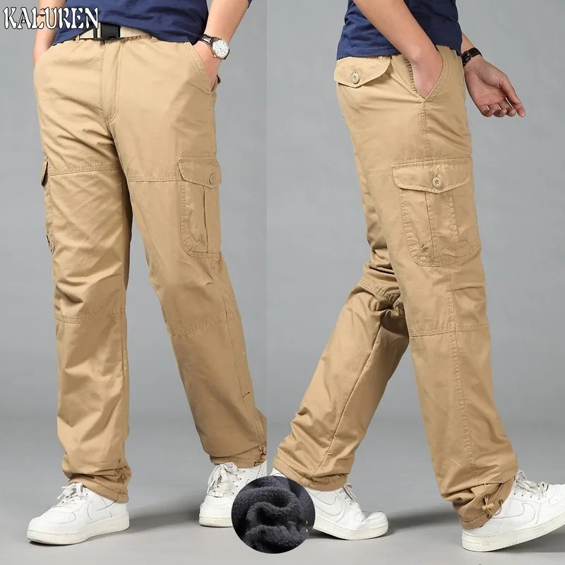 

Plus size big size 6XL Fashion Military Cargo Pants Men Loose Baggy Tactical Trousers Oustdoor Casual Cotton Cargo Pants