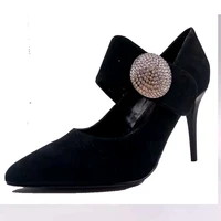 women pumps crystal spring summer high heels pointed toe sexy ladies shoes genuine leather high heel for sexy women pumps shoes