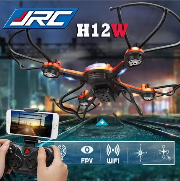 JJRC H12W 2 4G 4 CH 6 осевой гироскоп RC FPV Квадрокоптер Wifi Дрон с 2.0MP HD камерой Безголовый