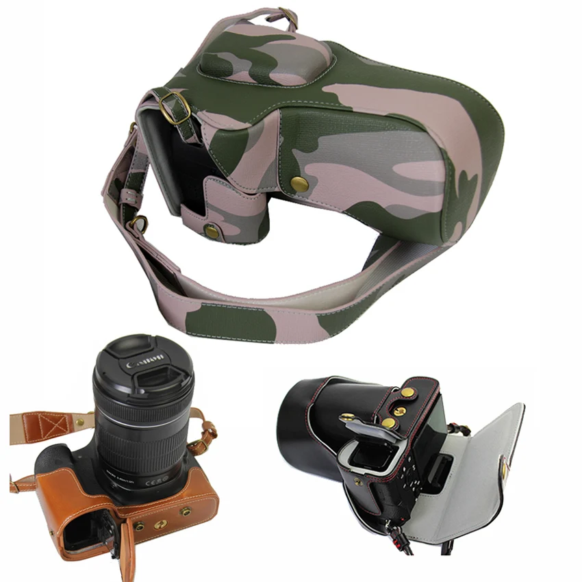 Чехол из искусственной кожи для камеры Canon EOS 750D 760D 700D 650D 600D Rebel T6i T6s T5i T4i T3i с