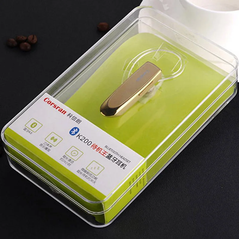 

K200 Headphones earbuds bluetooth wireless Large capacity battery life business earphone hands free with Mic for mobile phone