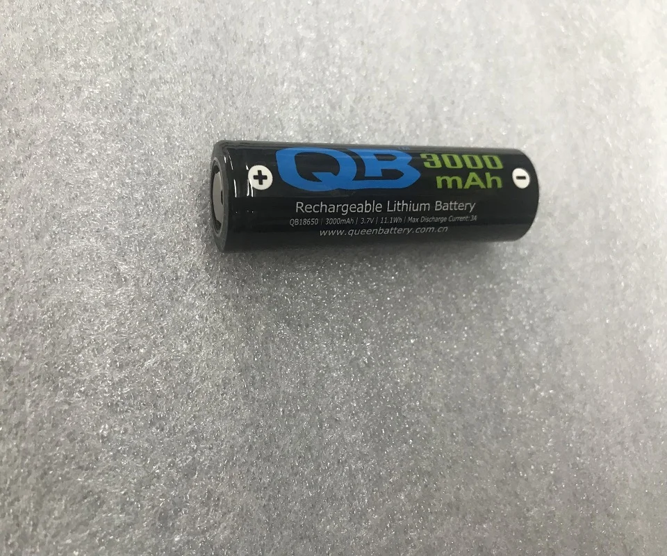 (100 шт./лот Бесплатная доставка) QB 18650 QB18650 3000 мАч аккумуляторная батарея для