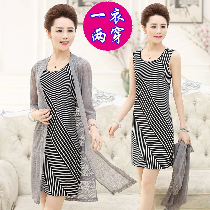 Размера плюс комплект из двух предметов 2020 летнее платье вышивка крестом картины