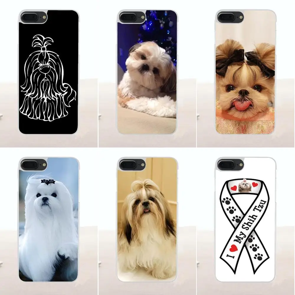 Мягкий ТПУ Лидер продаж Shih Tzu Щенки собак для Galaxy Alpha Core Note 2 3 4 S2 A10 A20 A20E A30 A40 A50 A60 A70