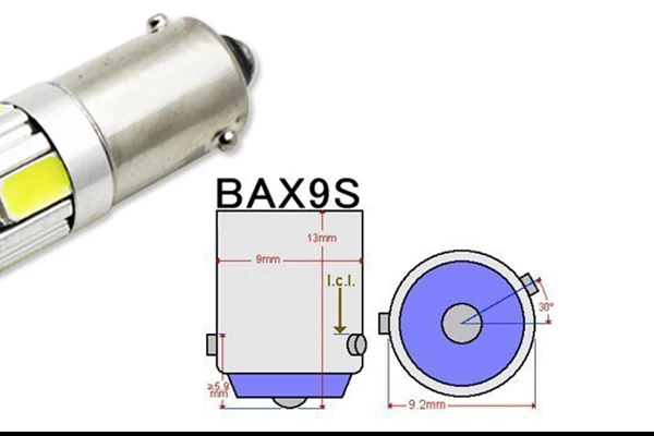 2 шт. Высокая мощность 11 Вт HID Белый BAX9S H6W CRE'E-SMD СВЕТОДИОДНЫЙ сменный светильник для автомобиля стояночный светильник, запасной задний тормозной светильник s лампа