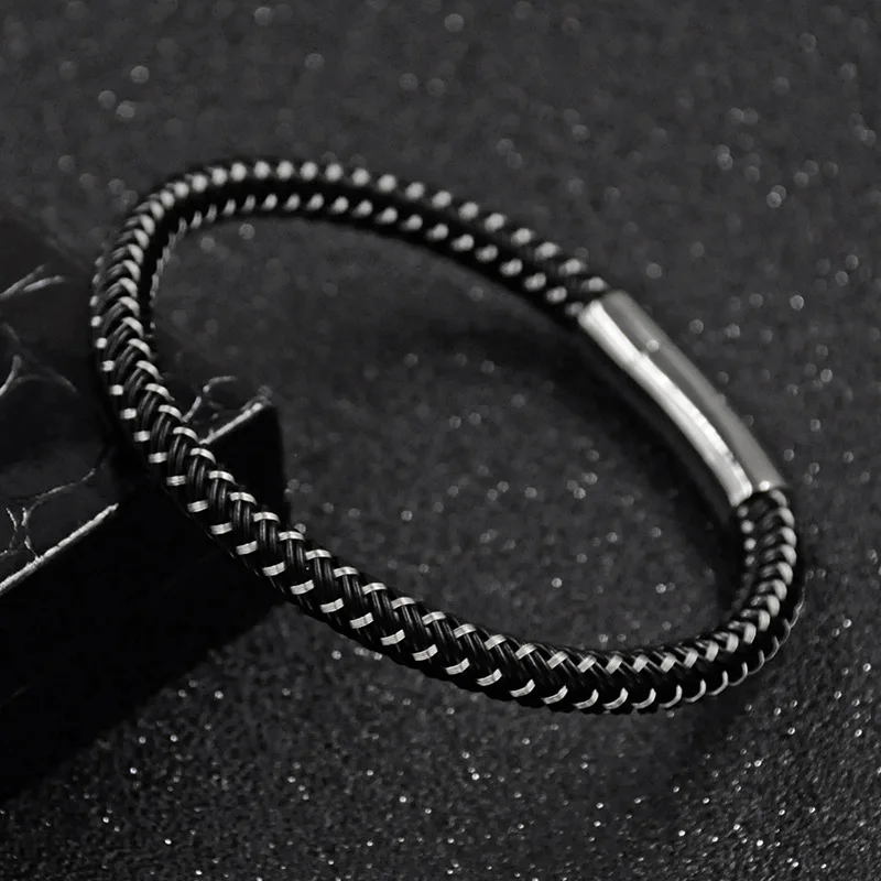 Новинка 2018 мужские ювелирные изделия браслет из нержавеющей стали модные