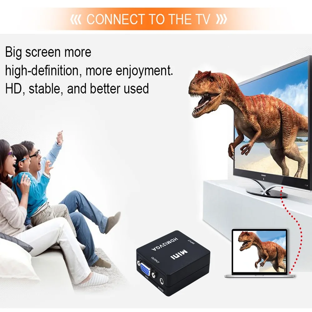 TISHRIC 2VGA/VGA22AV/AV2to VGA/AV аудио USB Мощность Выход конвертер адаптер Папа мама кабель