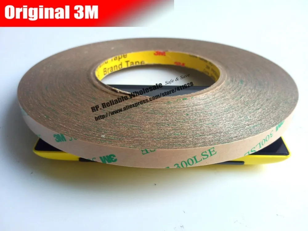 

1x 12mm or (13mm/14mm)* 55M High Bond 3M 300LSE Transparent Acrylic Glue Sticky Tape, Phone Screen Mount, Wig Connect, Car Panel