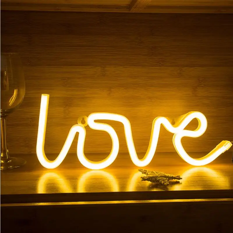 Светодиодный неоновый светильник с питанием от USB домашний декор модельная лампа