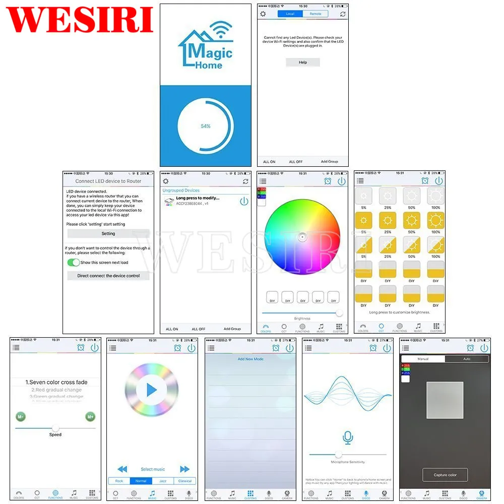 Умный WiFi светодиодный контроллер 5 каналов управления 4A 5CH CW/WW RGB RGBW RGBWW таймер со