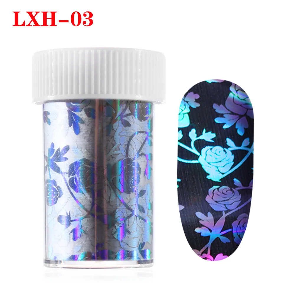LXH-03 Голографический Звездный Born beauty Nail Art Фольга переводная бумажная наклейка Лазерная Ретро водная переводная Звезда Дизайн ногтей - Цвет: LXH-03