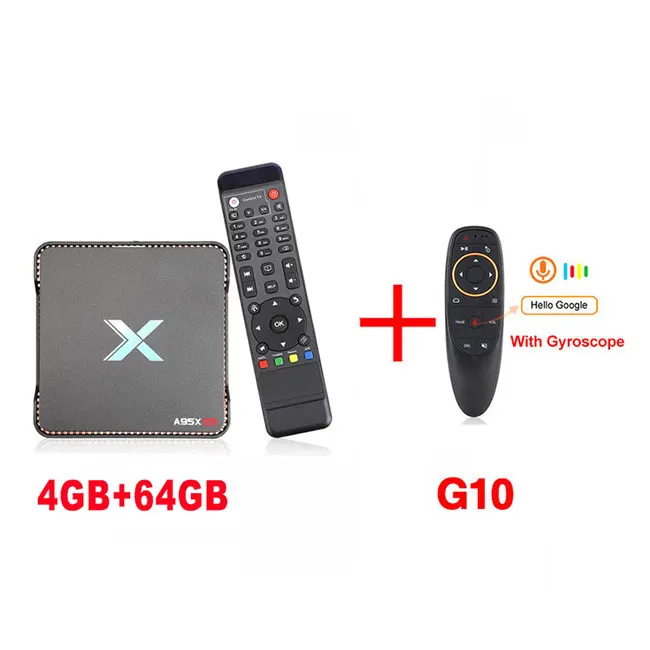 4G 64G G10-Gyroscope Запись видео Android tv Box A95X MAX X2 4 Гб 64 Гб Amlogic S905X2 2,4G& 5G Wifi BT 4,2 1000M 4K HD Smart tv Box телеприставка - Цвет: 4G 64G G10-Gyroscope