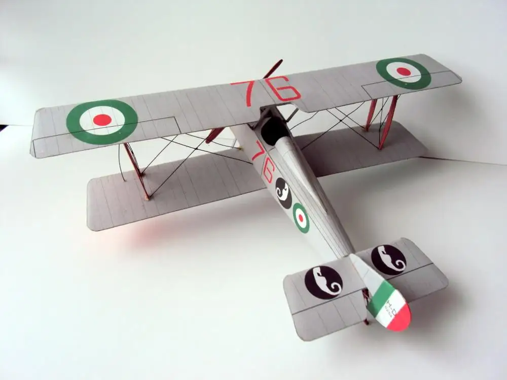 DIY Бумажная модель французского бойца Hanriot 3D головоломка WW I Boy подарок бумажное