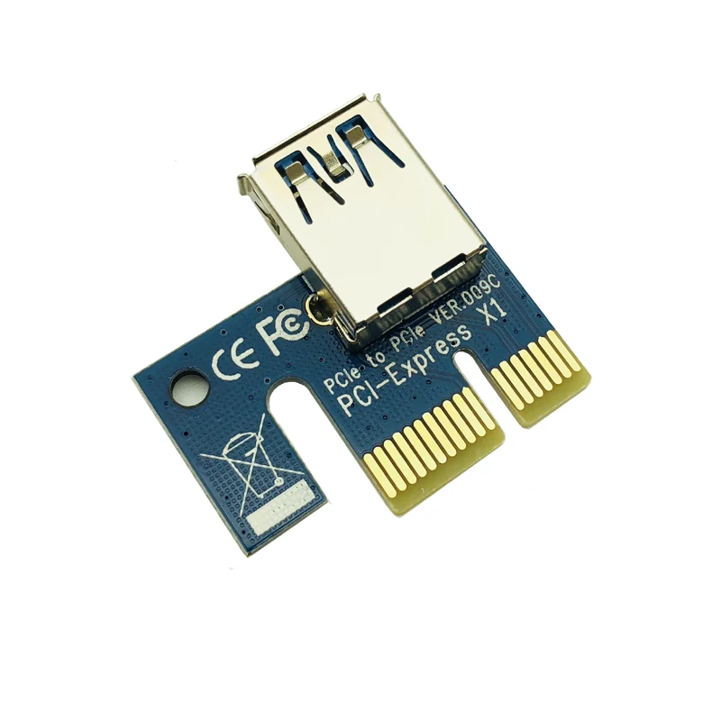 Preise 100 PCS VER006 PCI-E Riser Karte 006 PCI Express 1X Zu 16X Extender USB 3.0 Kabel SATA Zu 4Pin Molex Power Für BTC Miner Bergbau