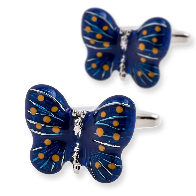 

KFLK in 2020 new product for men's shirts cufflinks animal butterfly button high quality brand luxury wedding men