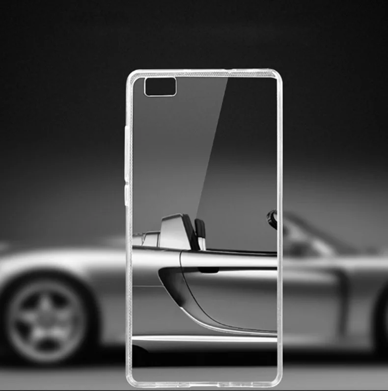 Yihailu For Huawei P8 5.2&quot Lite 5.0&quot 2015 Soft Clear TPU Case Transparent Silicon Ultra Thin Slim Back Cover Mini |