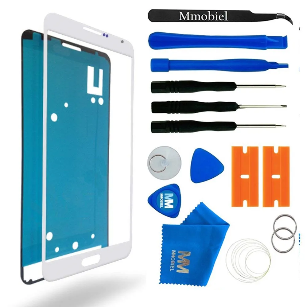 MMOBIEL для samsung Galaxy Note 3 Белый Черный Переднее стекло Сенсорная панель экран дигитайзер дисплей Ремонт Инструменты 12 шт