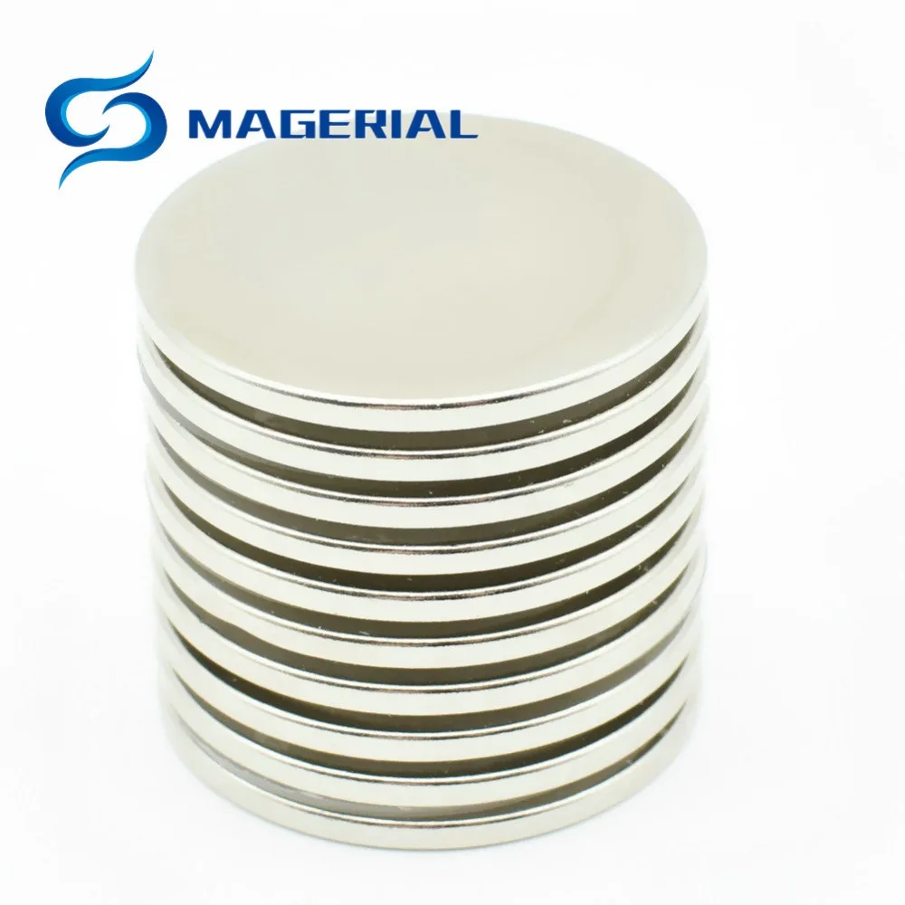 Neodymium Disc Magnets with Double-Sided Adhesive Powerful Magnet Fridge DIY Building Kitchen Craft Office Garage 30x2 mm |