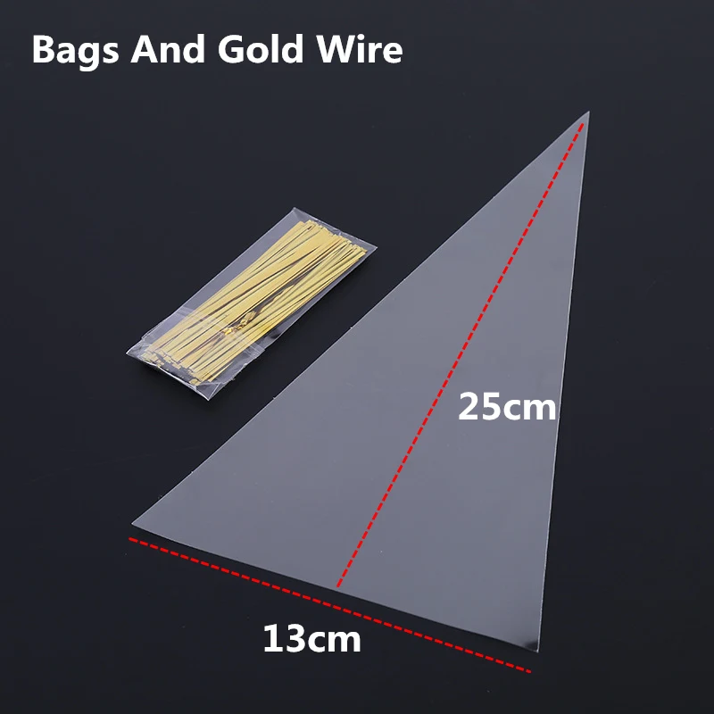 13x25cm Bags 100pcs LBSISI Life 100 шт прозрачный мешок для печенья конфет подарок на день рождения прозрачная сумка для упаковки вечерние свадебные сувениры сумка для хранения - Цвет: 13x25cm Bags 100pcs