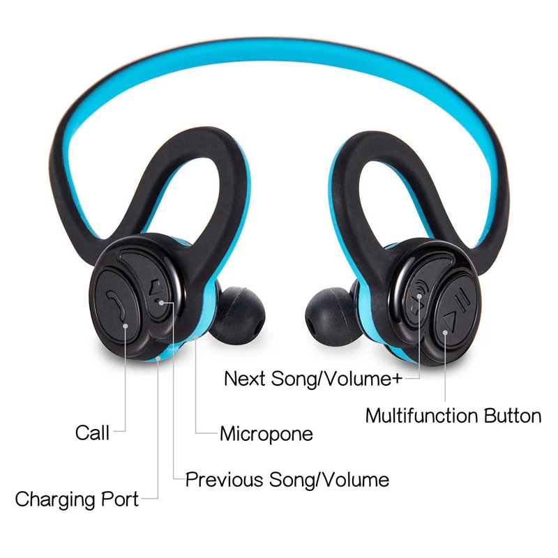 Спортивные наушники Bluetooth 4 1 беспроводные легкие портативные спортивные