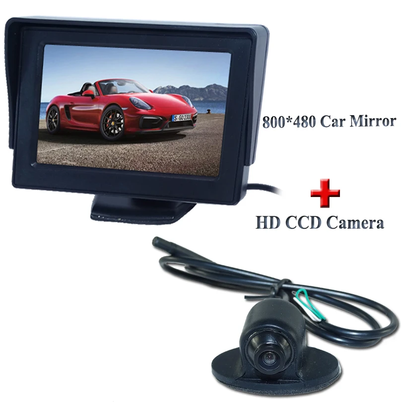 

Заводская Акция 4,3 "Автомобильный ЖК-монитор Автомобильная камера заднего вида + Автомобильная камера заднего вида Бесплатная доставка