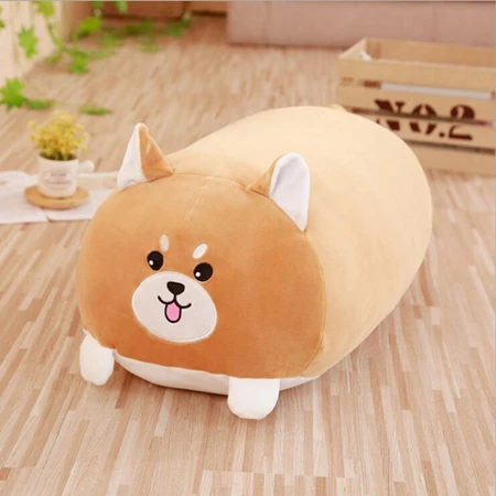 Dog Новые мягкие животных мультфильм милые подушки толстая собака кошка Тоторо Пингвин свинья плюшевая игрушка лягушка мягкие милые дети подарок на день рождения - Цвет: Dog